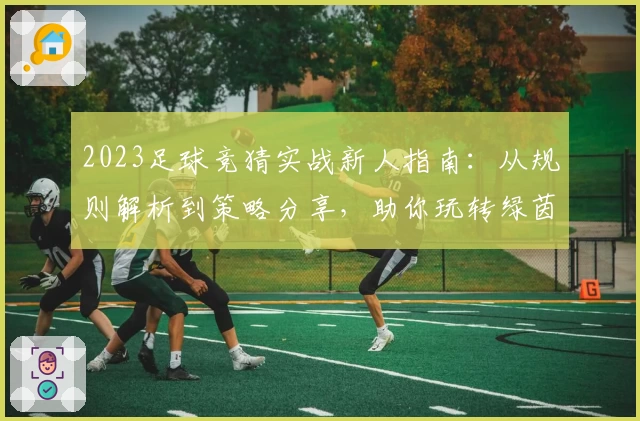 2023足球竞猜实战新人指南：从规则解析到策略分享，助你玩转绿茵分析